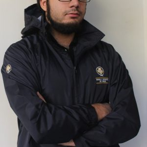 Cortaviento Azul Marino Institucional Con Gorro