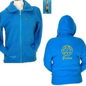 Poleron Polar Cyan Bordado Guias