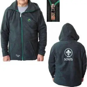 Poleron Polar Verde Bordado Scouts