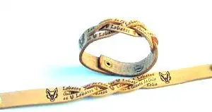 Pulsera Cuero Trenzado Lobatos