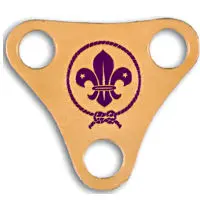 Turco Cuero Scout Mundial Triangular Logo