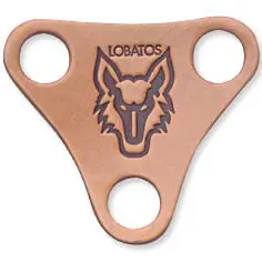 Turco Cuero Lobatos Triangular Logo