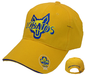 Gorro Jockey Amarillo Bordado Lobatos Diseño 2020