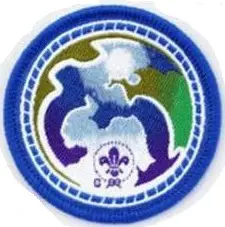 Insignia Scout Mundial Medio Ambiente Azul