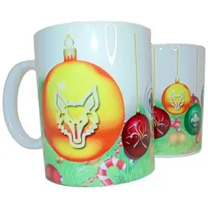 Tazón Cerámica Diseño Lobatos Navidad