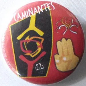 CHAPITA CAMINANTES FUEGO 37 MM