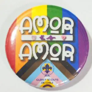 CHAPITA PRIDE AMOR 37 MM
