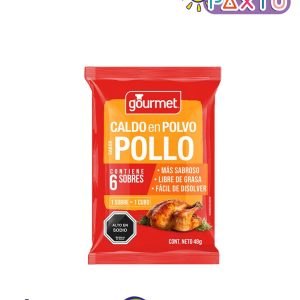 Caldo polvo Gourmet pollo 48 gr (6 unidades)