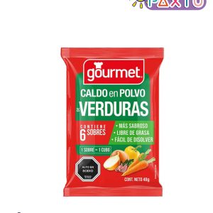 Caldo polvo Gourmet verduras 48 gr (6 unidades)