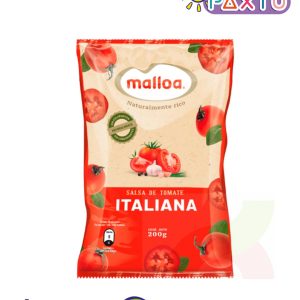 Salsa tomate Malloa italiana doypack 200gr (Miércoles)