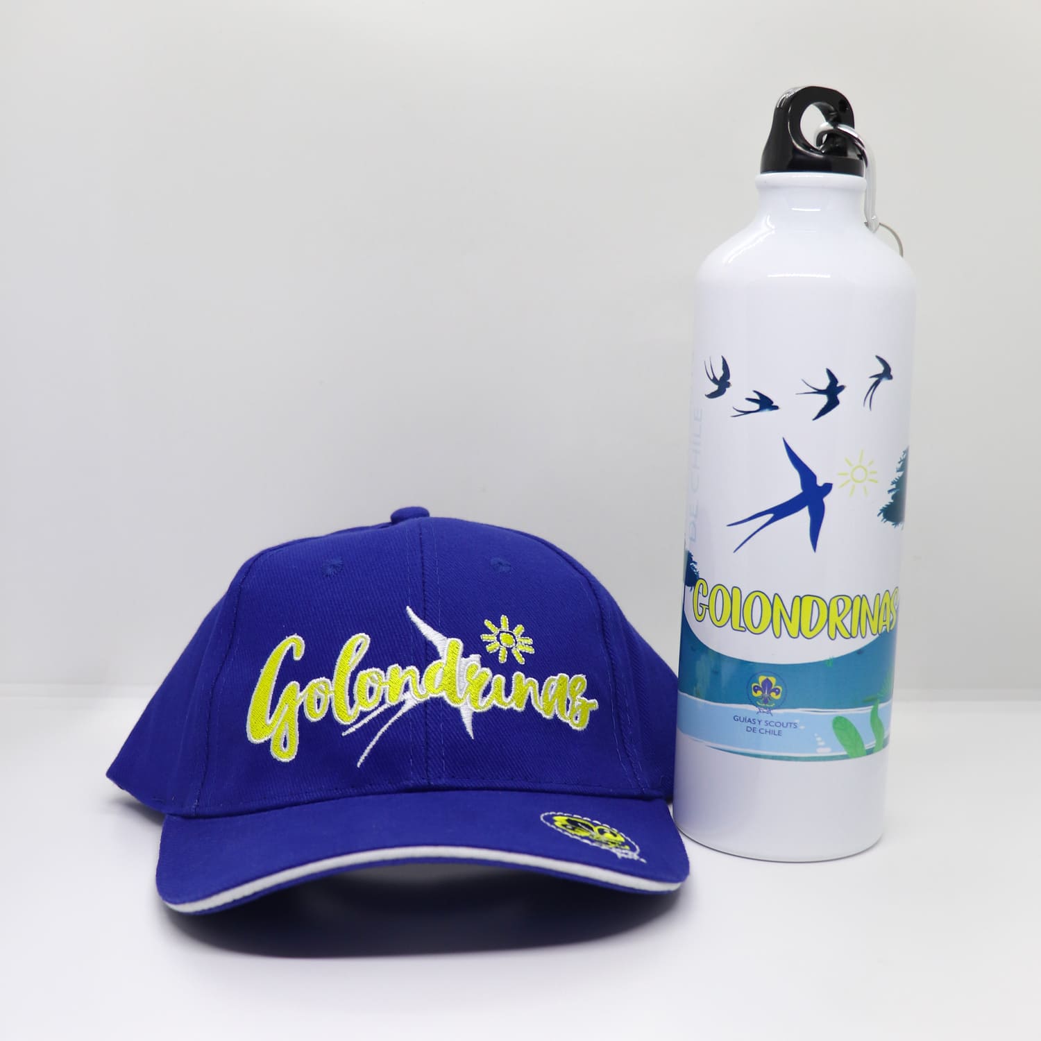 PACK GORRO Y BOTELLA GOLONDRINAS