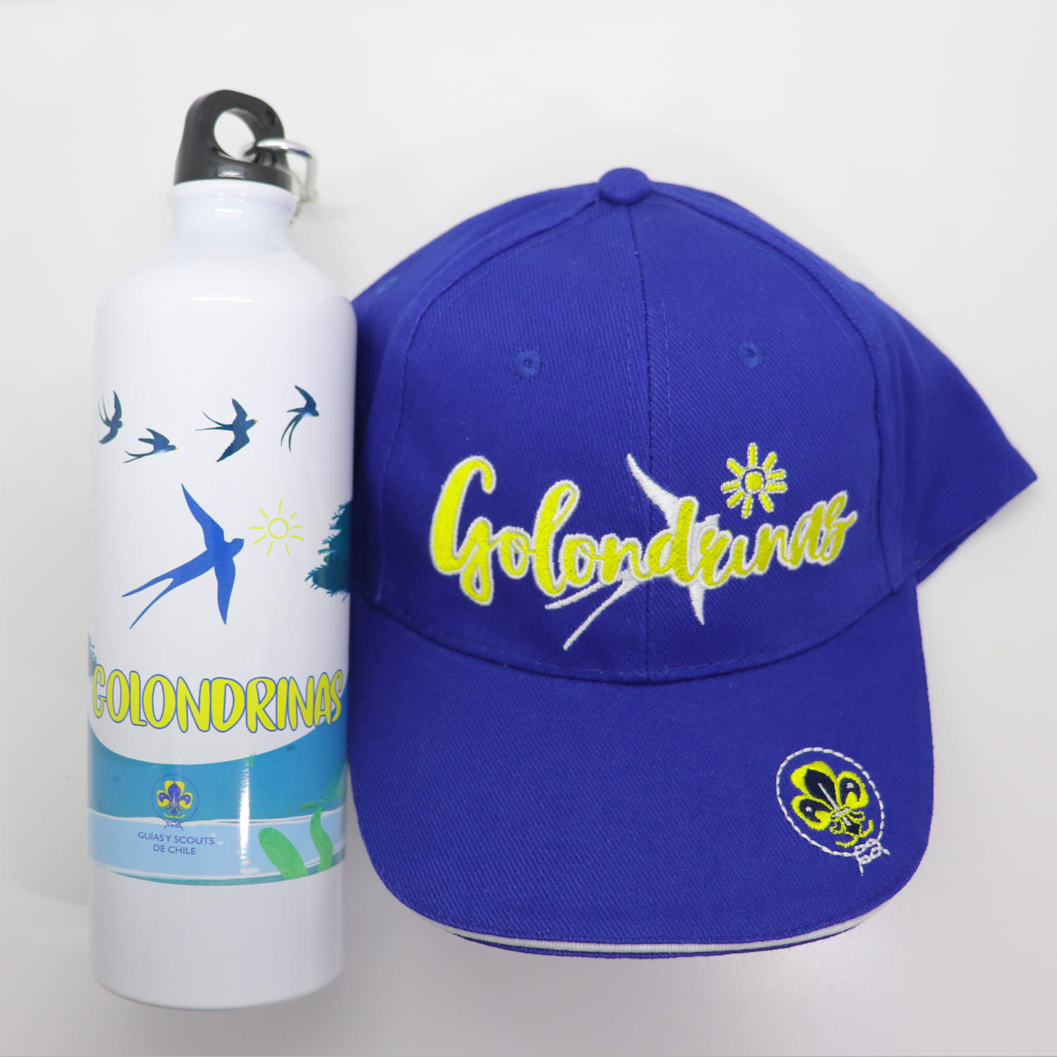 PACK GORRO Y BOTELLA GOLONDRINAS